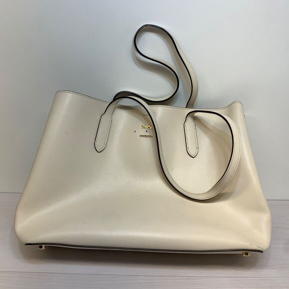 Coach Large Avenue Carryall Tote White Womens Large Purse - Picture 1 of 13
